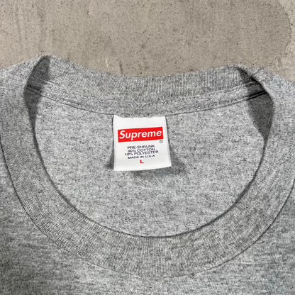 Supreme Fronts Grills Grey Tee (2019) Size Large USED x18797