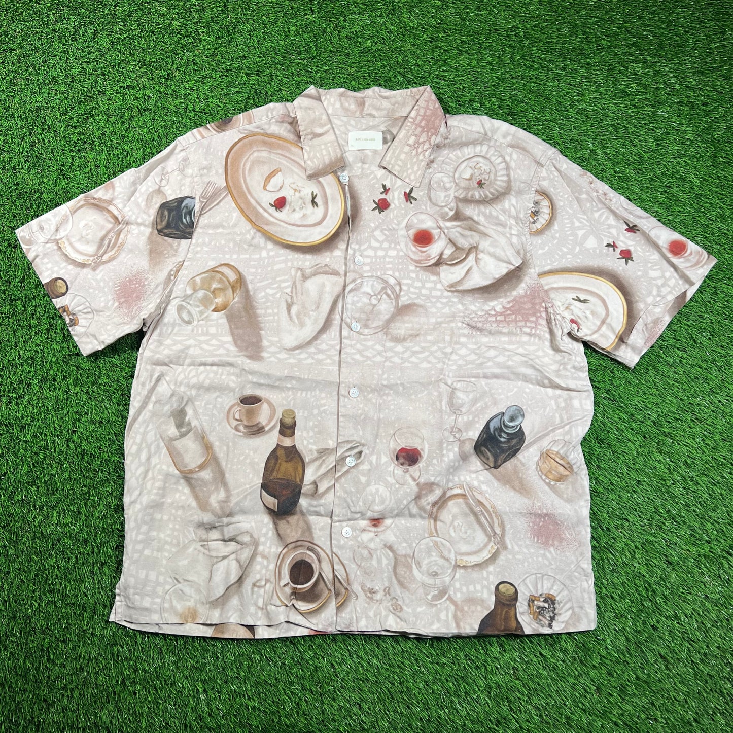 Aime Leon Dore ALD Dinner Scene Leisure Shirt Size XL USED x16548