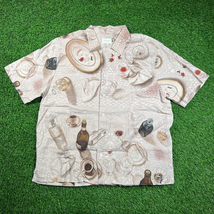 Aime Leon Dore ALD Dinner Scene Leisure Shirt Size XL USED x16548