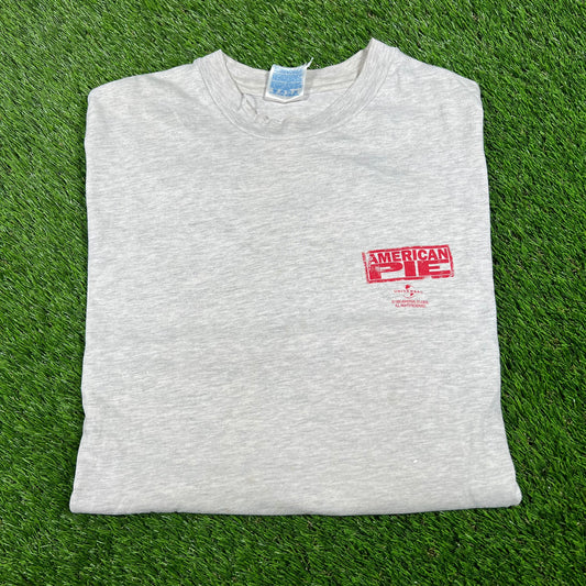1999 American Pie Promo Grey Tee Size XL USED v16667