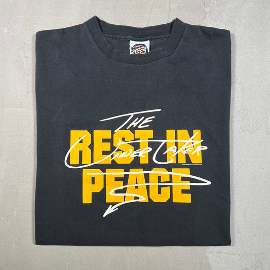 1998 WWF Undertaker Rest in Peace Black Tee Size XL USED v19015