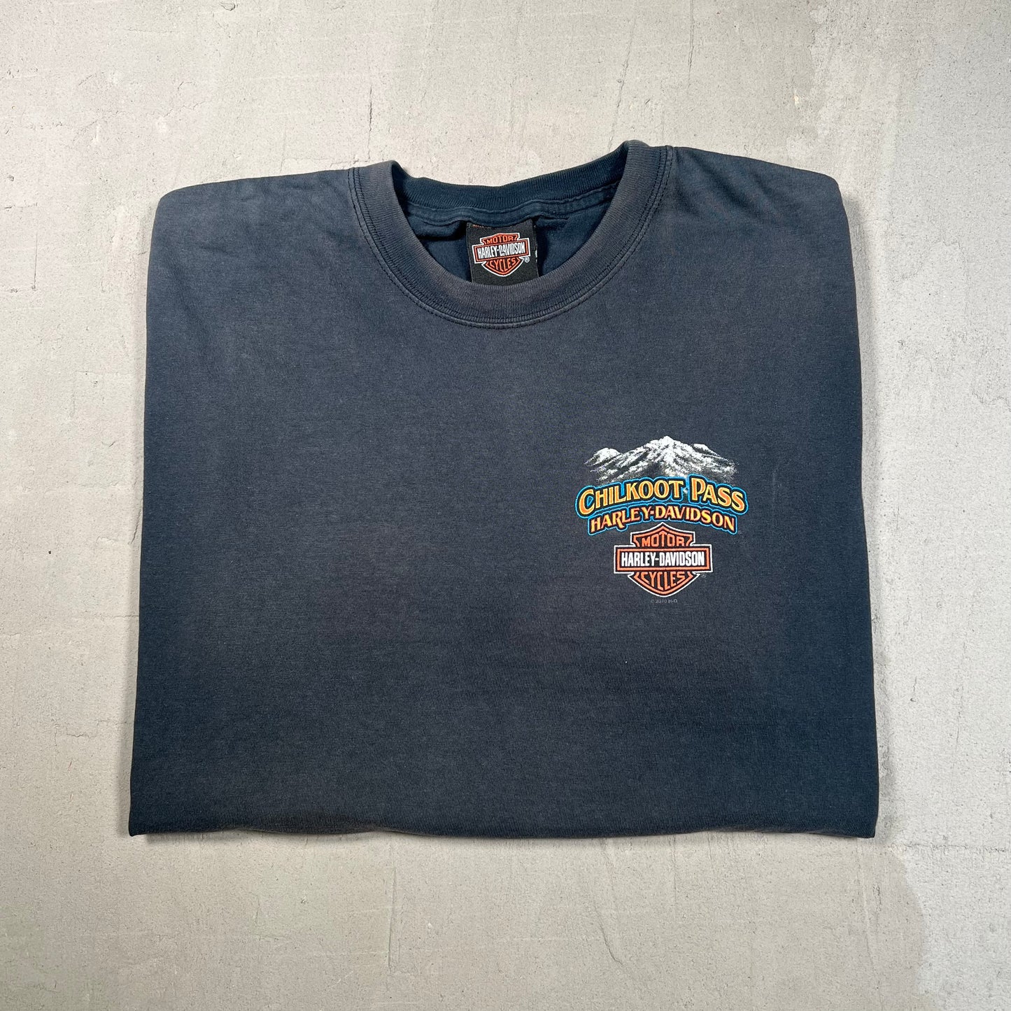 2010 Harley Davidson Chilkoot Pass Black Tee Size XL USED v18981