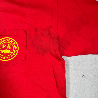 Supreme Black Dragon Kung Fu Red Tee (2011) Size XL USED x17268