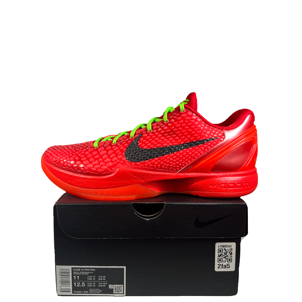 Nike Kobe 6 Reverse Grinch (2023) Size 11 NEW s23018