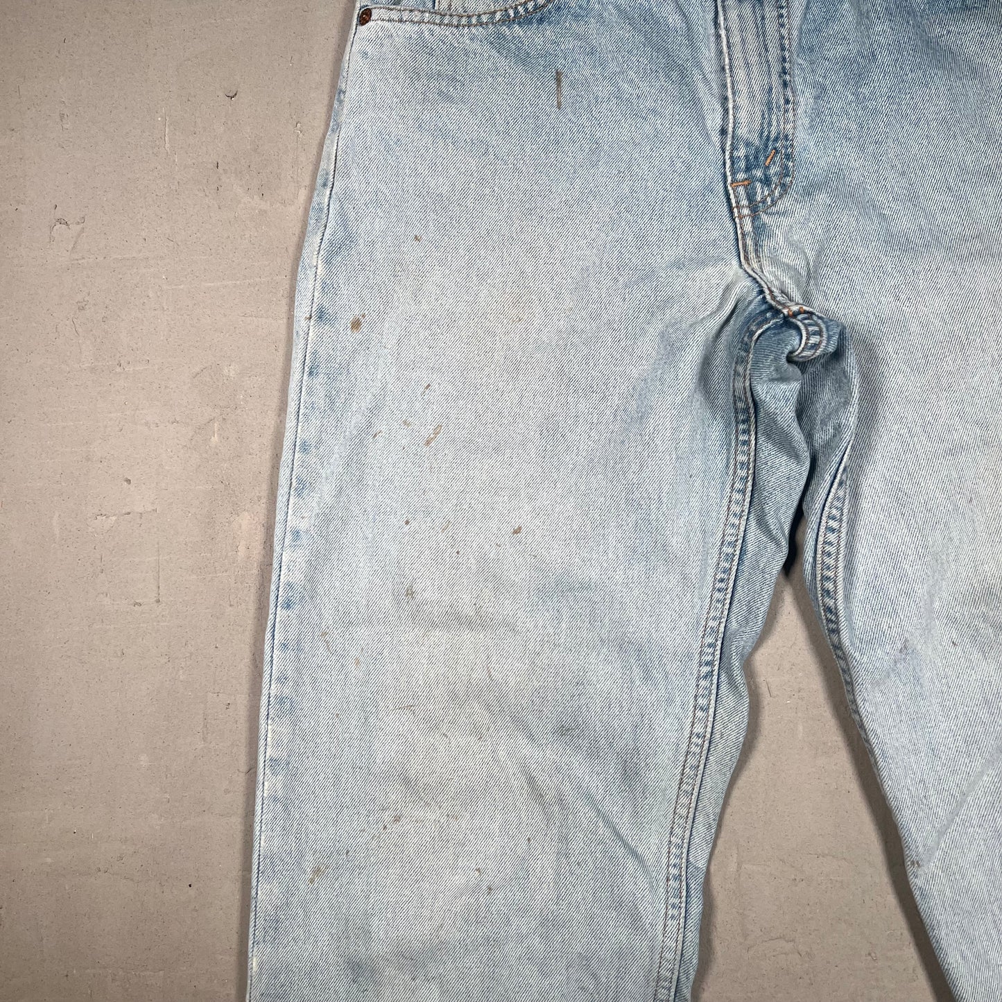 1980s Levis 550 Orange Tab Blue Jeans Size 32 USED v19128