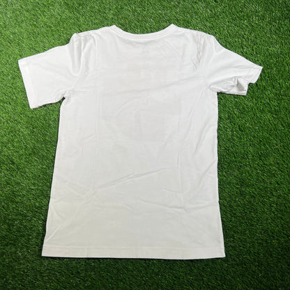 Nike Air Jordan Spray Paint Logo White Tee Size Kids XL USED v17738