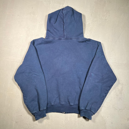 Akimbo Yankee Navy Blue Zip Up Hoodie Size Small USED x17559