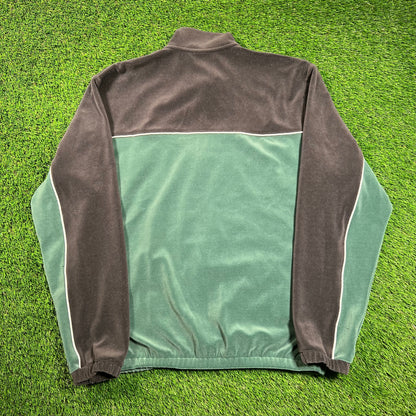 Nike SB Green Velour Skate Jacket Size Medium USED v18478