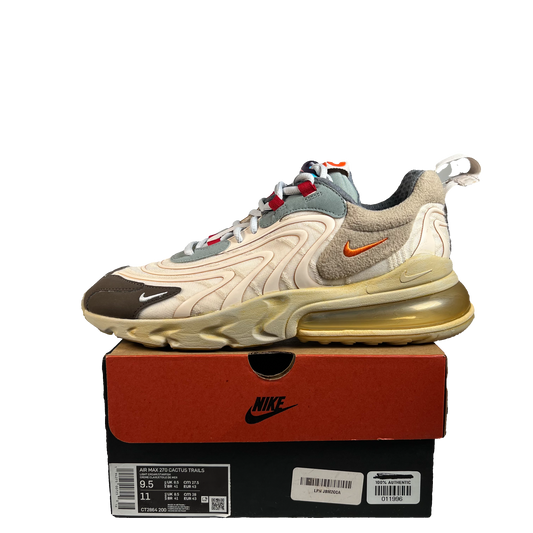 Nike Air Max 270 React ENG Travis Scott Cactus Trails (2020) Size 9.5 USED s22454