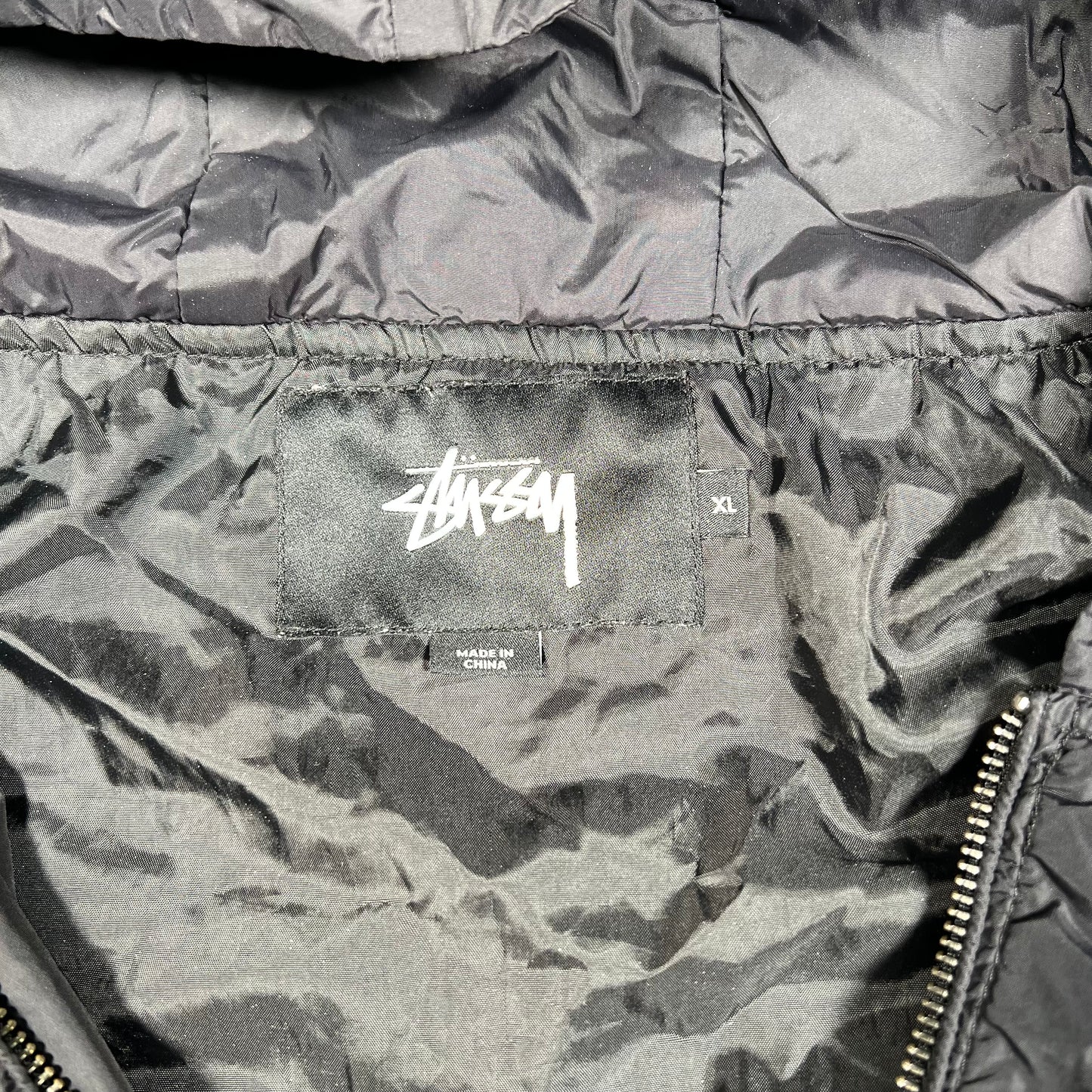 Stussy International Black Tour Jacket Size XL USED x15703