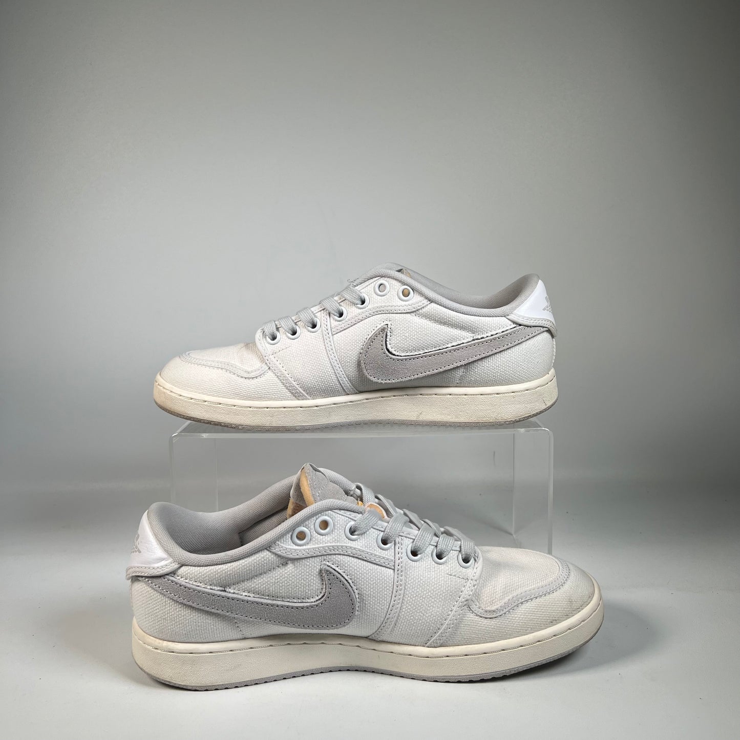Jordan 1 Low Union White Canvas (2023) Size 8.5 USED s22302