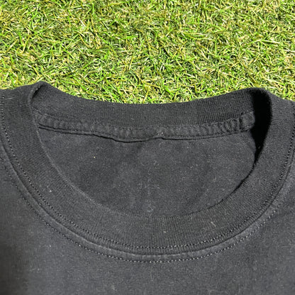 Travis Scott Fragment "Danger" Black Tee Size Large USED x13679