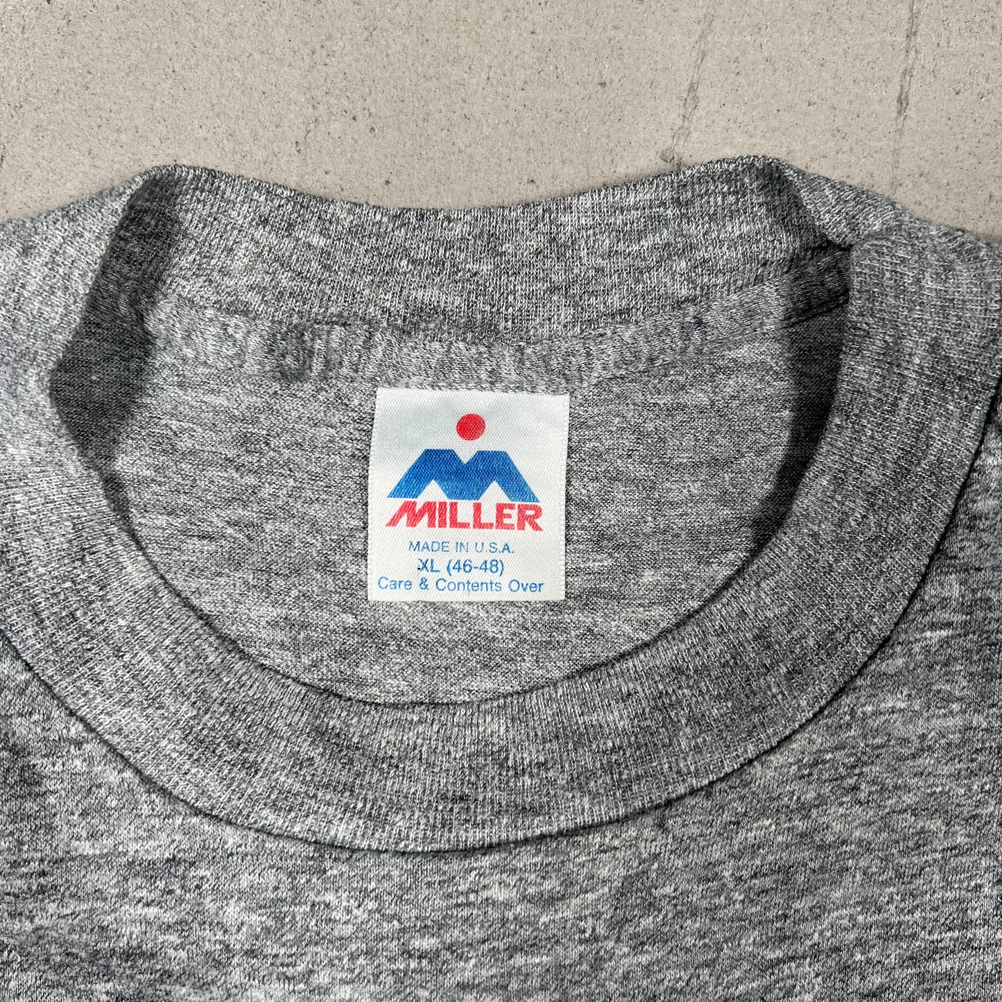 1980s Harvard Heather Grey Tee Size XL USED v16864