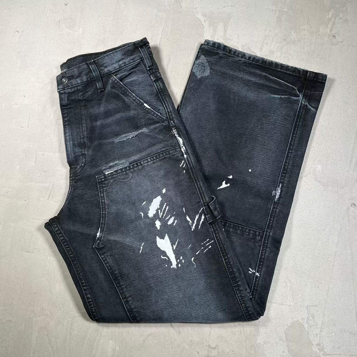 GV Gallery Raspberry Hills Double Knee Workwear Black Pants Size Small NEW x18685