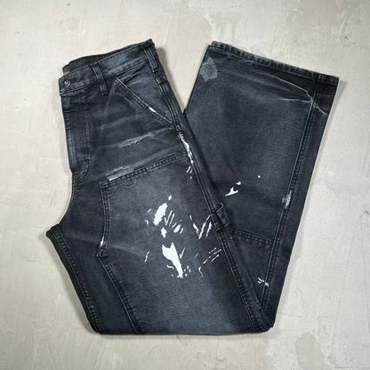 GV Gallery Raspberry Hills Double Knee Workwear Black Pants Size Small NEW x18685