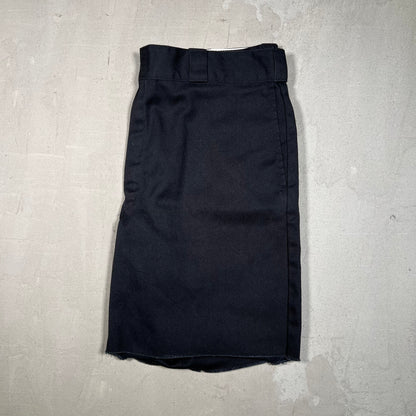 Y2K Dickies Raw Hem Black Workwear Shorts Size 36 NEW v19097