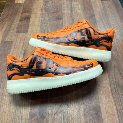 Nike Air Force 1 Low Orange Skeleton Halloween (2025) Size 10 USED s16887