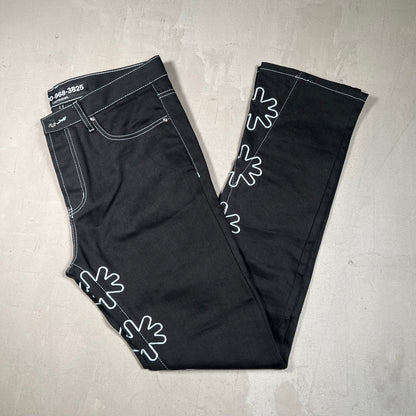 Lostshdws Black/Light Blue Black Jeans Size 36 USED x17459