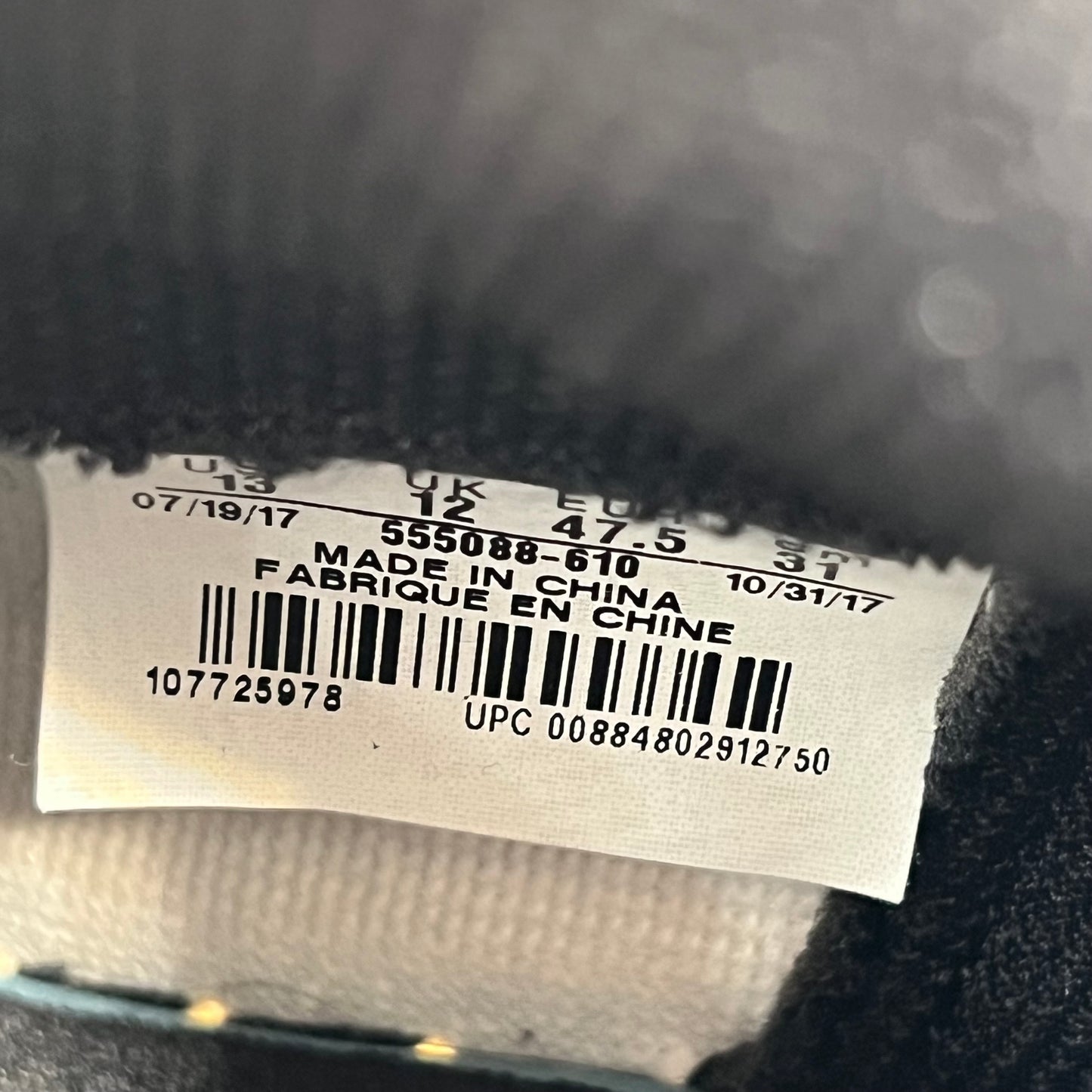 Jordan 1 Bred Toe 2018 Size 13 USED s16732