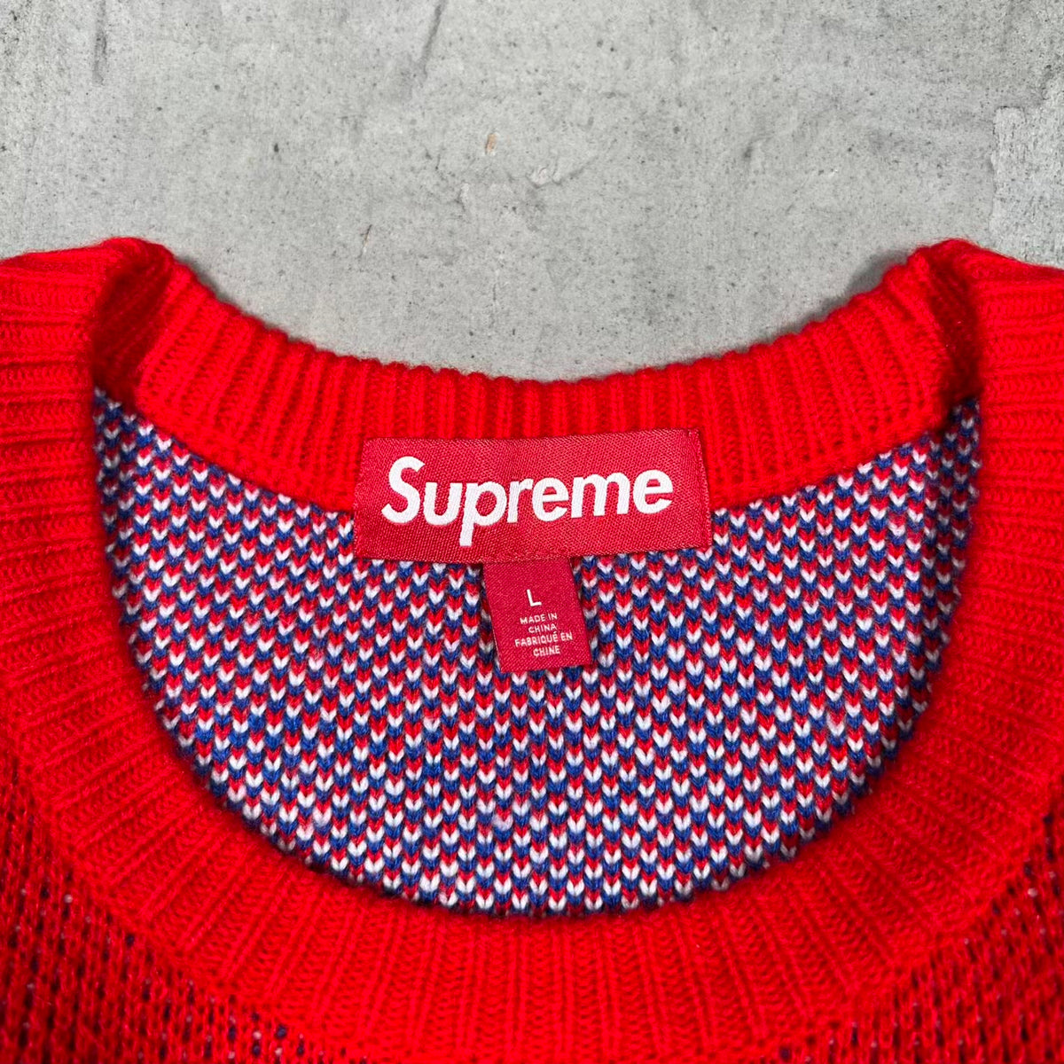 Supreme Blow (2023) Red Sweater Size Large USED x18458