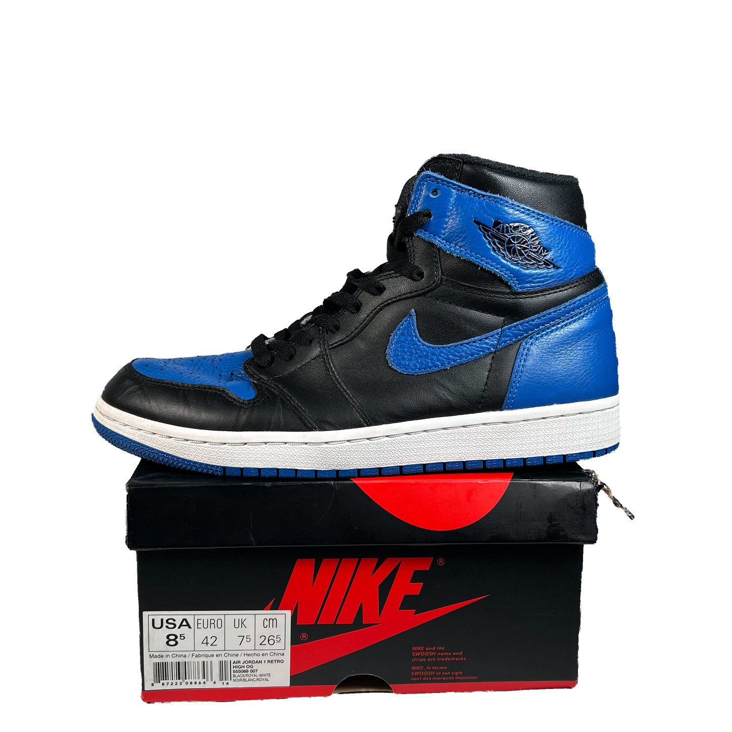 Jordan 1 Royal (2017) Size 8.5 USED s22068