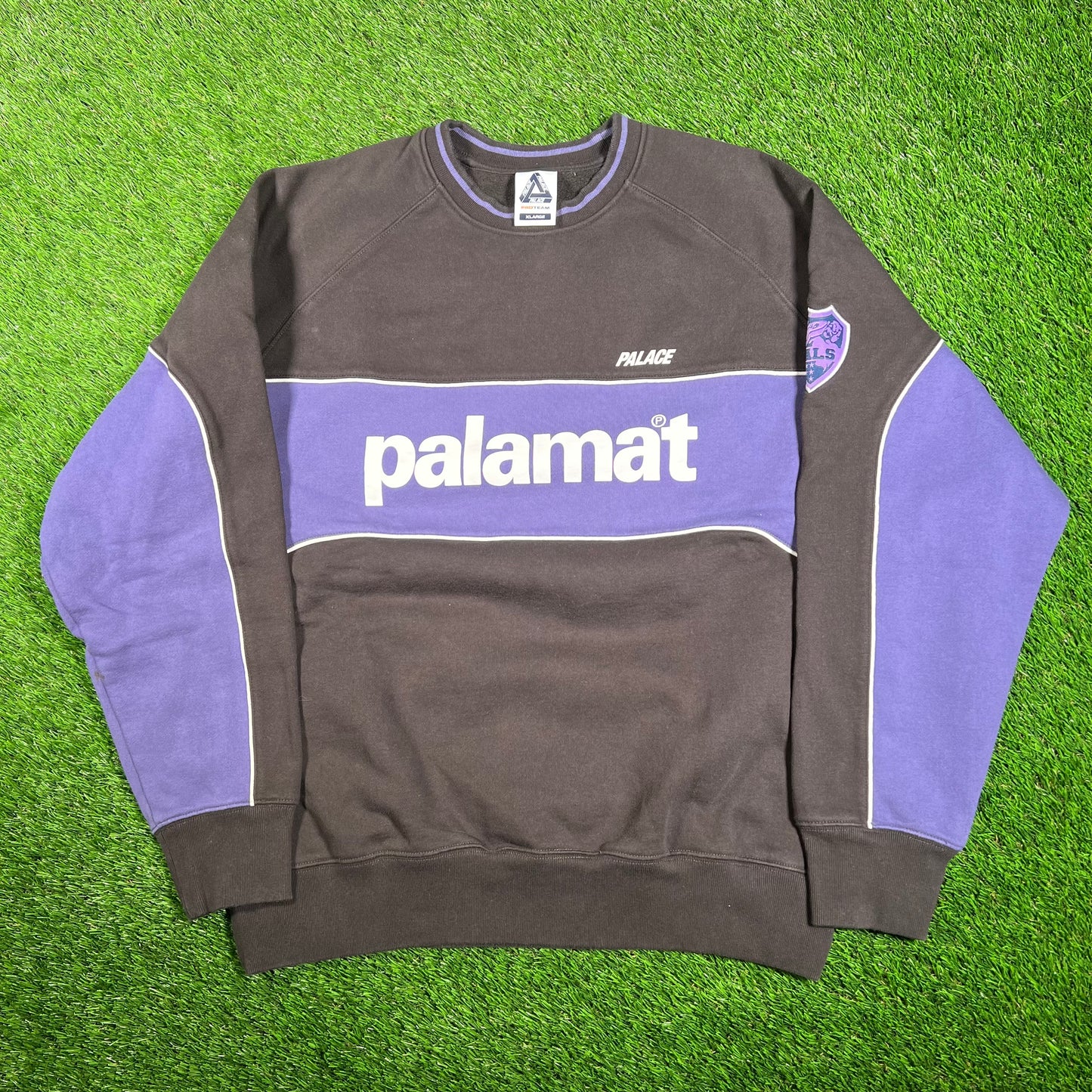 Palace Palamat Crew Black/Navy Size XL USED x15783