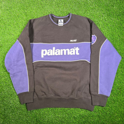 Palace Palamat Crew Black/Navy Size XL USED x15783