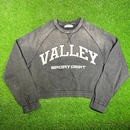 Vale Forever Sport Dept Washed Black Crewneck Size XL NEW x15935