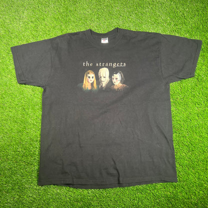 2008 The Strangers Black Movie Tee Size XL USED v17704