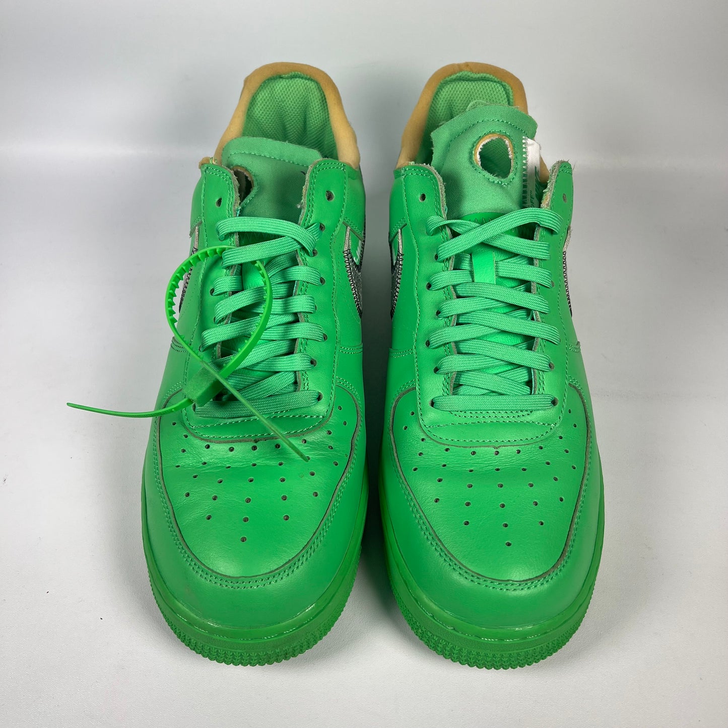 Nike Air Force One Off White Brooklyn Green (2022) Size 11 USED s16032
