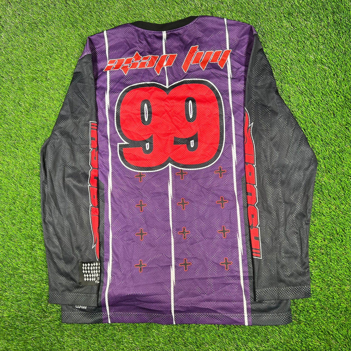 Ksubi Purple Motocross Longlseeve Jersey Size Medium USED x15031