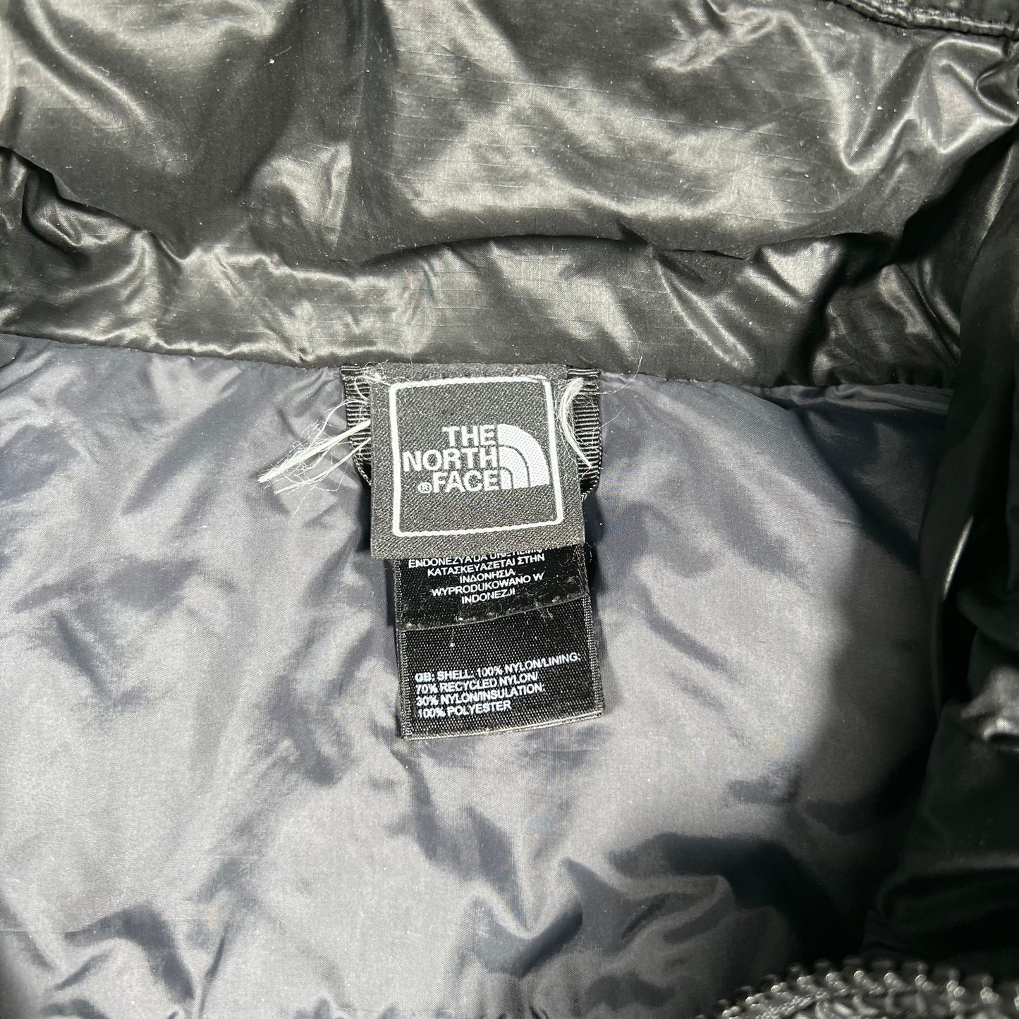 North Face Black Rain Jacket Size Medium USED v16885