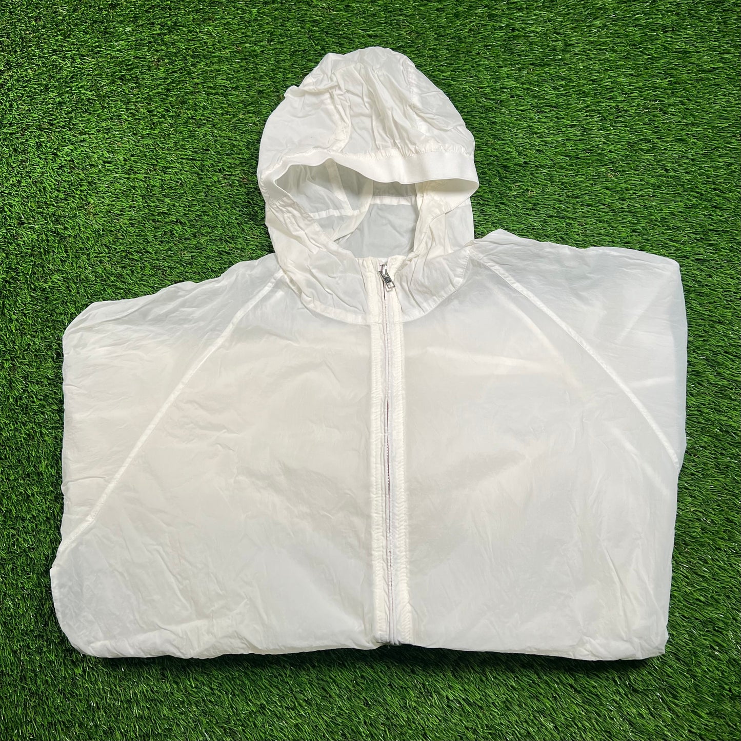 Palace White Sheer Zollar Jacket Size Large USED x16227