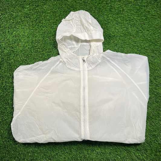 Palace White Sheer Zollar Jacket Size Large USED x16227