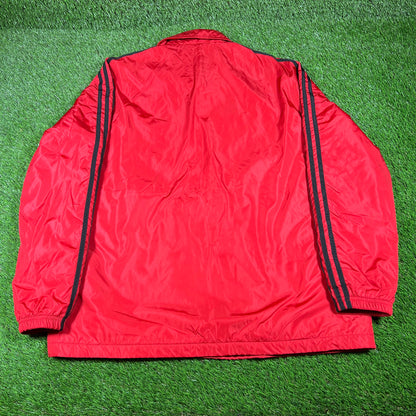 Adidas x Gucci Red Coaches Jacket Size 54 (XL) USED x14690