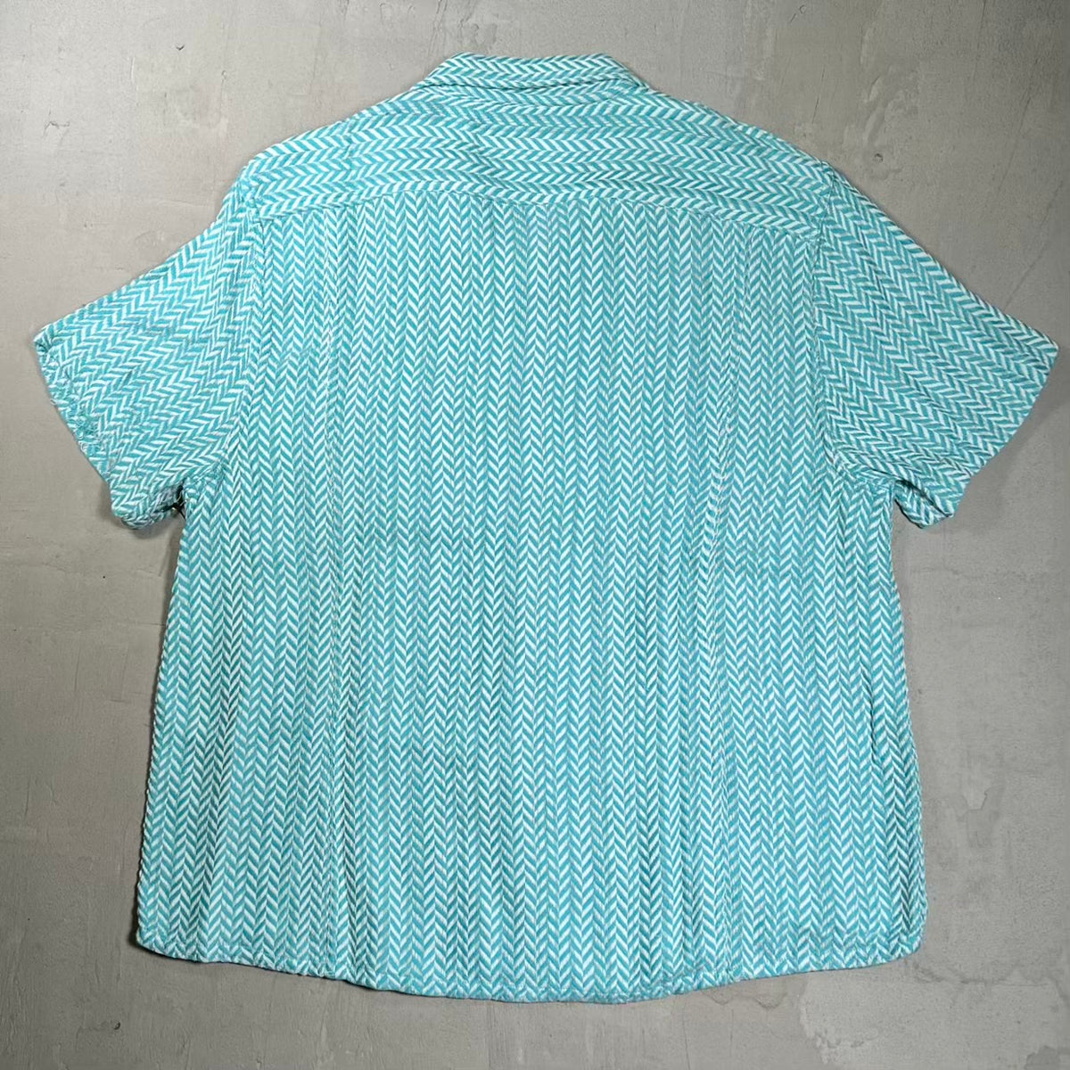Corridor Vision SS Camp Blue Button Up Tee Size XL NEW x14707