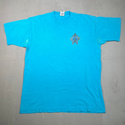 1990s Body Glove Blue Tee Size XL USED v19192