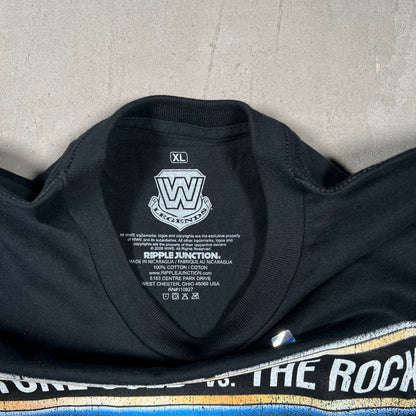 WWE Stone Cold The Rock Wrestle Mania Black Sleeveless Size XL NEW v19329