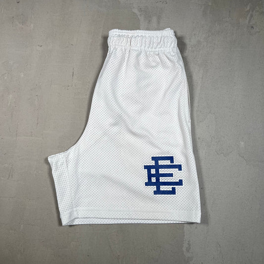 Eric Emanuel Duke White Shorts Size Medium USED x16959