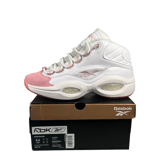 Reebok Question Mid Pink Toe (2021) Size 9.5 USED s17965
