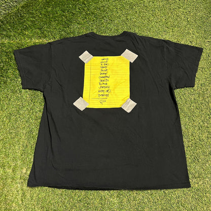 Pearl Jam Modern Alive Tour Black Tee Size Large USED v16426