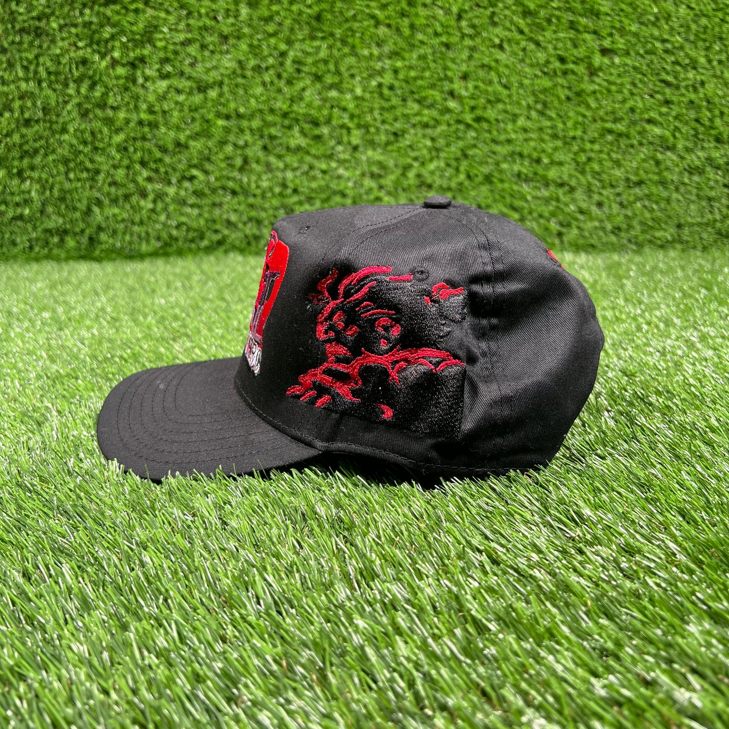 1990s Street Fighter 2 Turbo Vintage Rush Black Snapback USED v18090