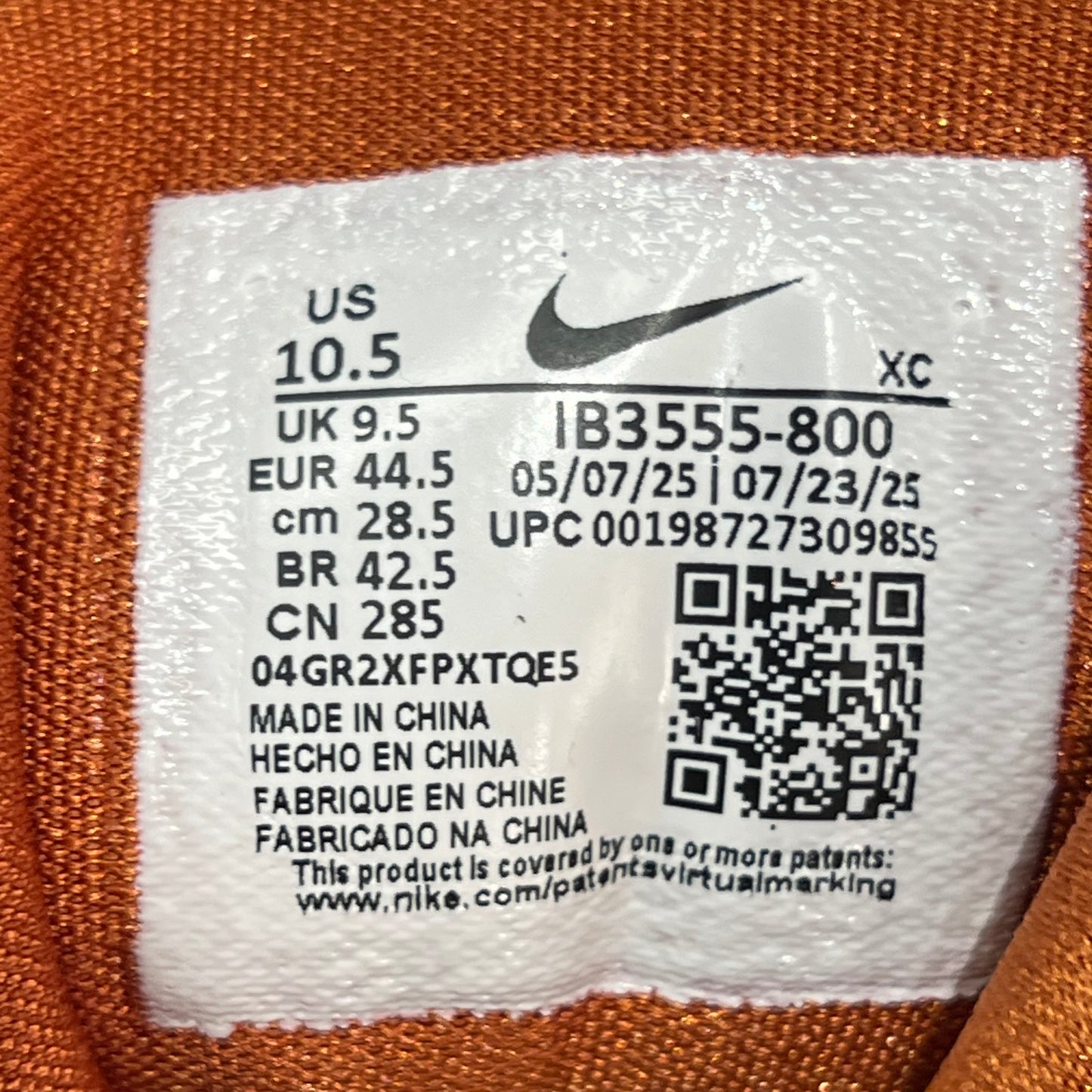 Nike KD 4 Texas Longhorns (2025) Size 10.5 USED s22111
