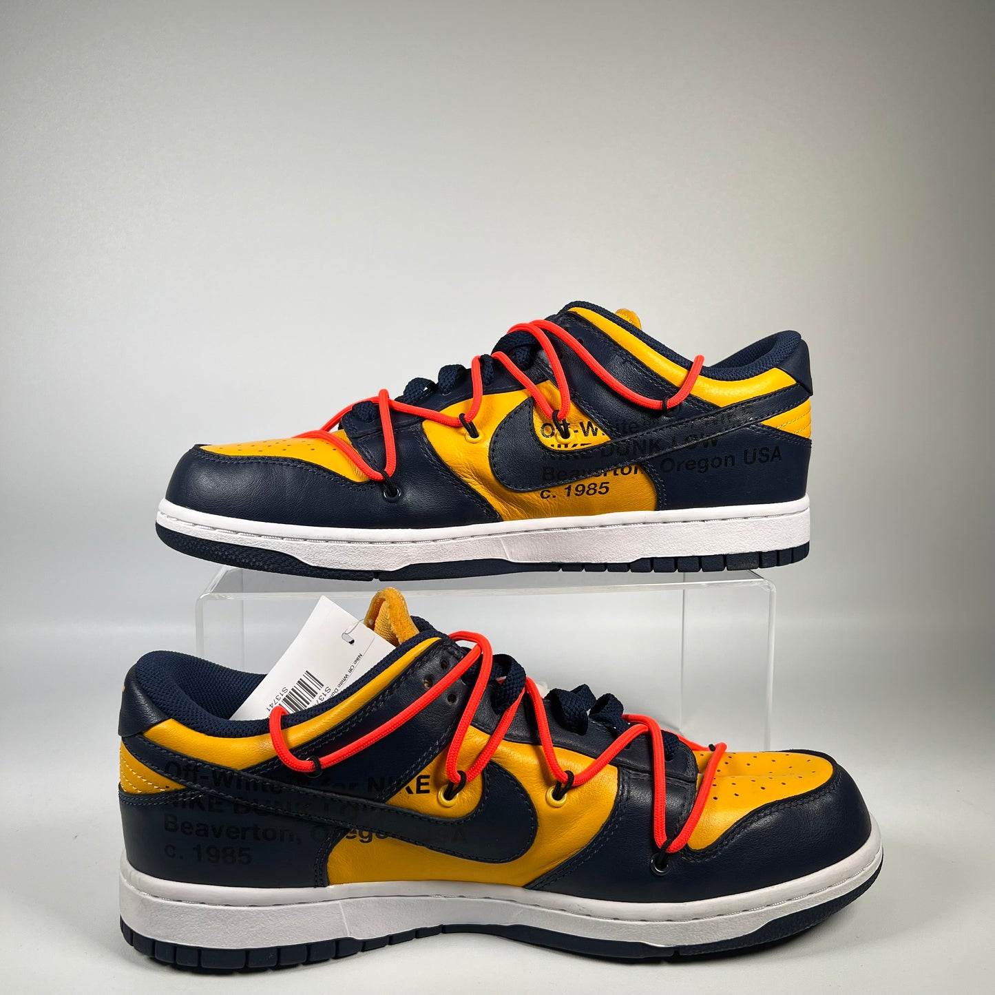 Nike Off White Dunk 2019 University Gold Size 11 USED s13741