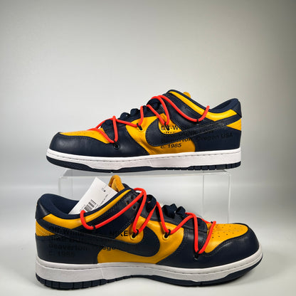 Nike Off White Dunk 2019 University Gold Size 11 USED s13741