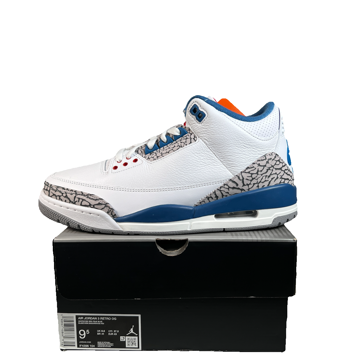 Jordan 3 True Blue (2026) Size 9.5 NEW s22906