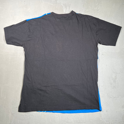 1994 Jurassic Park Full Print Front Side Blue Tee Size XL USED v15046