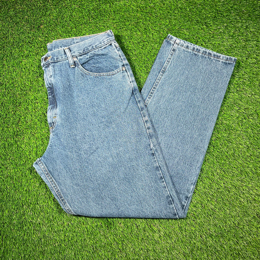 Y2K Wrangler Blue Denim Jeans Size 38 USED v18573