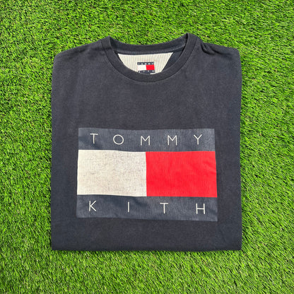 Kith Tommy Hilfiger Navy Tee Size Small USED x16531