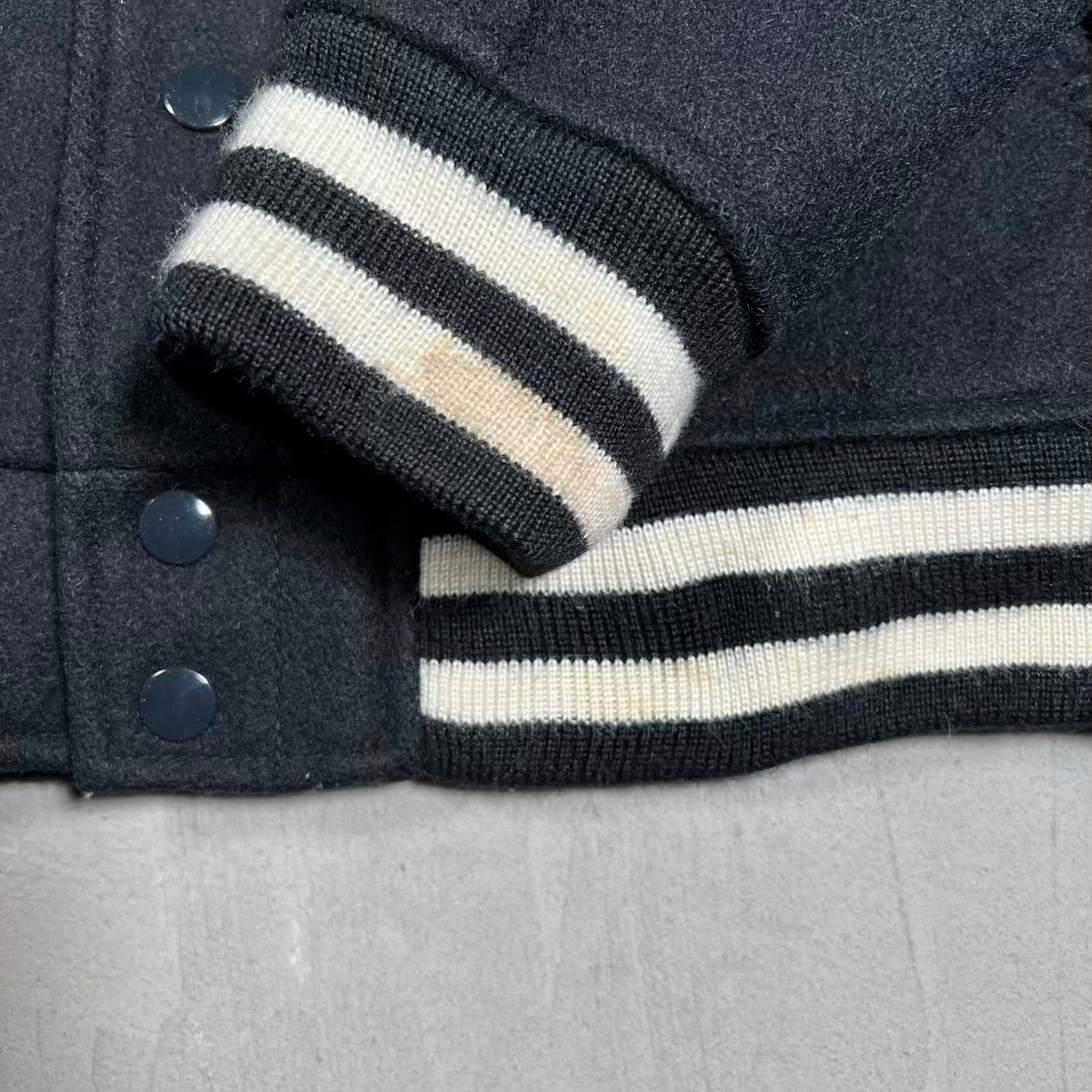 Supreme Playboy Bunny Woll Black Varsity Jacket (2011) Size Large USED x18505
